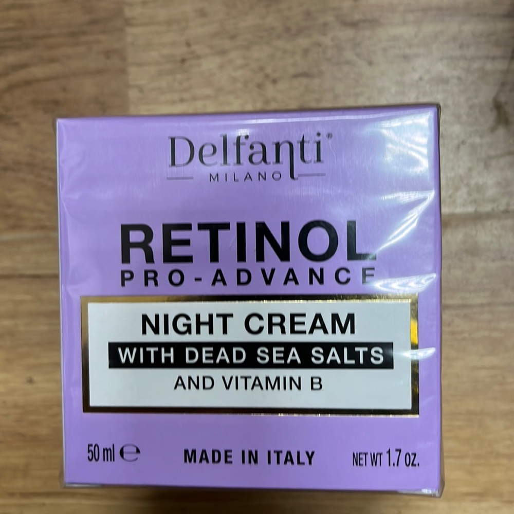 Delfanti Milano Retinol Pro-Advance Night Cream With Dead Sea Salts (Full Size)